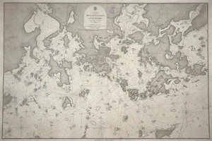 Chart "Baltic gulf of Finland. Helsingfors, Sveaborg" (Helsinki) Walker, 1854 - Picture 1 of 11