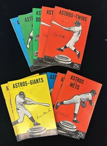 Lot of 18 Different 1971 Houston Astros HOME Baseball Programs - EX scored - Picture 1 of 15