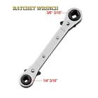 3/16" 3/8" 1/4" 5/16" Double End Ratchet Wrench Air Conditioning Refrigeration