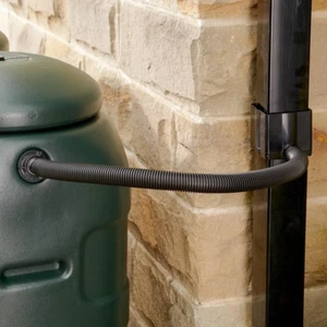 Straight Water Butt Rain Diverter (Diverter & Hose Only) , Black - Picture 1 of 3