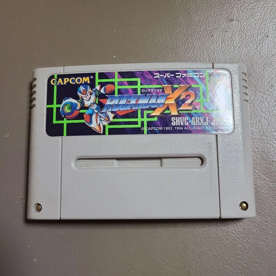 Rockman X2 Mega Man SNES Super Famicom Japan Cartridge Only Tested Works CAPCOM - Image 1 of 1