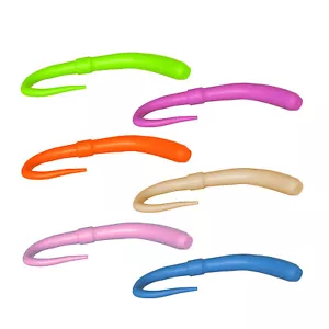 Señuelos de pesca trucha de área gusano original FL UV gusano abatible monocolores 3,1 pulgadas - Imagen 1 de 70