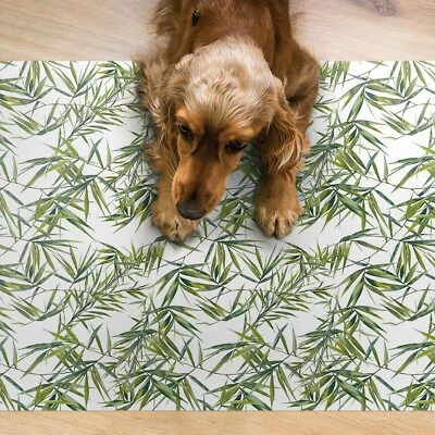 Hunde Katzen Napfunterlage Fressnapf Matte für Schüssel Exotische Blätter - Bild 1 von 4