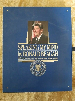 *RARE* Speaking My Mind By Ronald Reagan Cassette Box Set With Listeners Booklet - Image 1 of 4