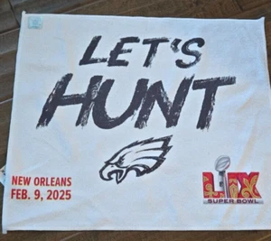 2025 SUPER BOWL LIX 59 PHILADELPHIA EAGLES RALLY TOWEL FROM THE SUPERDOME - Picture 1 of 1