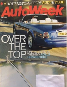 AutoWeek Magazine June 18 2007 Hot Audi & Ford Ragtops - Picture 1 of 8