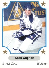 1991-92 7th Inning Sketch OHL #264 Sean Gagnon - NM-MT