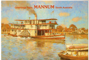 Vintage Postcard c1990 Mannum South Australia Oil Painting By Bill Buter - Clean