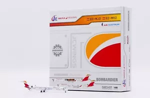 Iberia Regional CRJ-1000 Reg: EC-MVZ JC Wings scala 1:400 modello pressofuso LH4401 - Foto 1 di 7