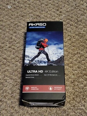 AKASO EK7000 4K WiFi Sports Action Camera Ultra HD Waterproof DV Camcorder 12MP - Image 1 of 4