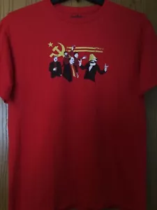Famous World Leaders - Red Shirt - Design By Tom Burns - Guys Large - Threadless - Picture 1 of 3