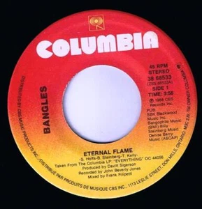 Bangles Eternal Flame 45 rpm What I Mean To Say Canadian Pressing - Bild 1 von 2