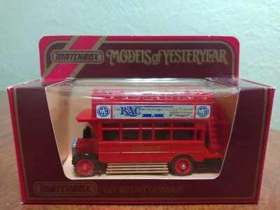 RAC Aecomnibus 1922 Matchbox Models of Yesteryear Double Decker NIB - Image 1 of 4