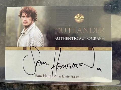 Sam Heughan signed Season 1 Outlander Trading Card Cover