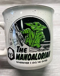 Star Wars Mug Cup Baby Yoda Mandalorian Wherever I Go He Goes Large 20 oz - Bild 1 von 10