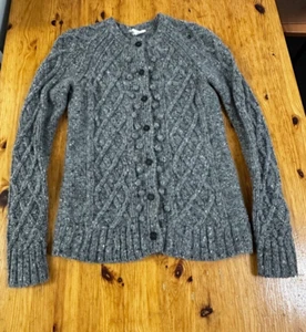 Crewcuts Girls Cardigan grey size 14 Wool blend *Holes - Picture 1 of 12