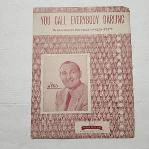 You Call Everybody Darling by Martin, Trace & Watts Vintage Sheet Music 1946 - Picture 1 of 7