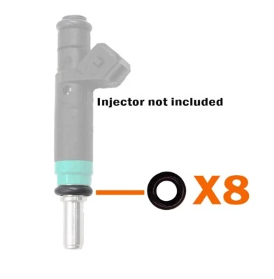 Kit de junta tórica de inyector de combustible 8 OEM inferior para BMW Serie 3 5 6 7 X Foto 1 de 4