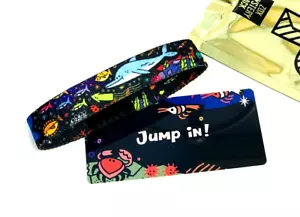 ZOX **JUMP IN** Silver Single med mystery pack Wristband w/Card SEA LIFE - Picture 1 of 3