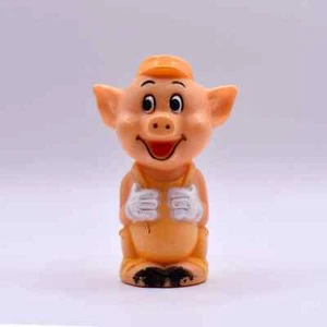 1986 Vintage Disneyland Park Playset Yellow Pig Figurine Replacement Piece 0223! - Picture 1 of 4