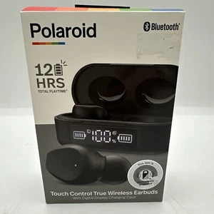 POLAROID TRUE WIRELESS SPORTS BUDS WITH CHARGING CASE New Open Box 12 Hrs - Photo 1 sur 8