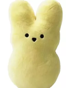 Plush Peep Bunny Rabbit Cute 5” Yellow Fun Gift Easter Basket Toy Spring Kids - Picture 1 of 1