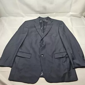 Von Maur Hart Schaffner Marx Navy Blue Blazer Mens 44r - Picture 1 of 11