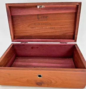 Lane Cedar Chest Salesman Sample Santa Clara CA Decor Furniture 9”x 4.5 Vintage - Picture 1 of 9