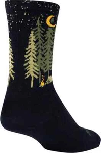 SockGuy Wool Camper 6 Inch Sock Black SM/MD - Picture 1 of 1
