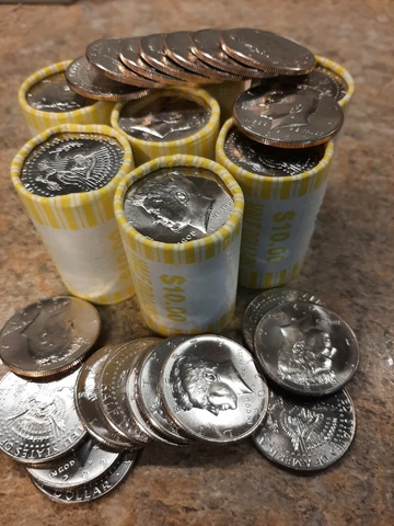 1 Roll (20 Coins): 2021-D Kennedy Half Dollar- Brilliant Coins Cover