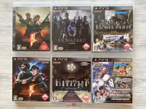 SONY PS3 Biohazard Resident Evil 5 6 & HD Remaster & Chronicles HD & BIG 3 set - Picture 1 of 14