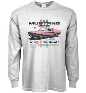 Long Sleeve Ford Mustang T-shirt Accessories Mens Graphic Tees Mustang Ford - Picture 1 of 3