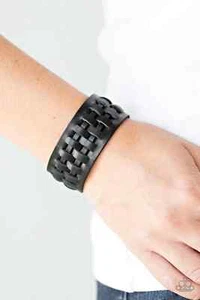 Paparazzi Armband - Country Life - schwarz - Leder Edgy Look - Bild 1 von 2
