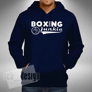 Boxing Junkie Adult Hoodie Boxer Mayweather Golovkin Brook Fury Hatton - Picture 1 of 4