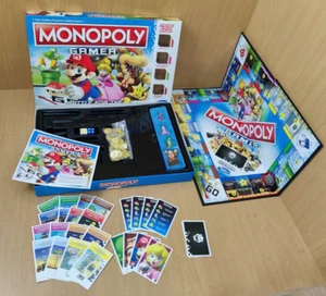Monopoly Gamer Nintendo Mario Bros Edition Board Game Hasbro - Complete - Picture 1 of 8