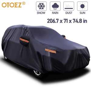 Outdoor Heavy Duty Full Car Cover Waterproof Rain Snow UV Resistant Protect XXXL - Picture 1 of 10