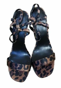 NEXT Wide Fit Animal Print Stiletto Sandals (UK 4 / EUR 37) S26 - Picture 1 of 5