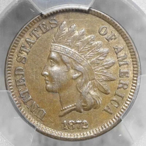 1872 Indian Cent PCGS/CAC AU-55, Snow-11, 1 In Neck - Bild 1 von 5