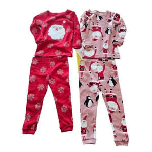 Carters girls Sz 12M Christmas pajama 2 set bundle - Picture 1 of 6