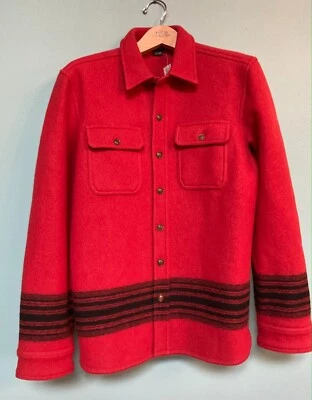 Abrigo Chaqueta Gruesa RRL Ralph Lauren Country Rojo 100% Lana-HOMBRE-M Foto 1 de 4