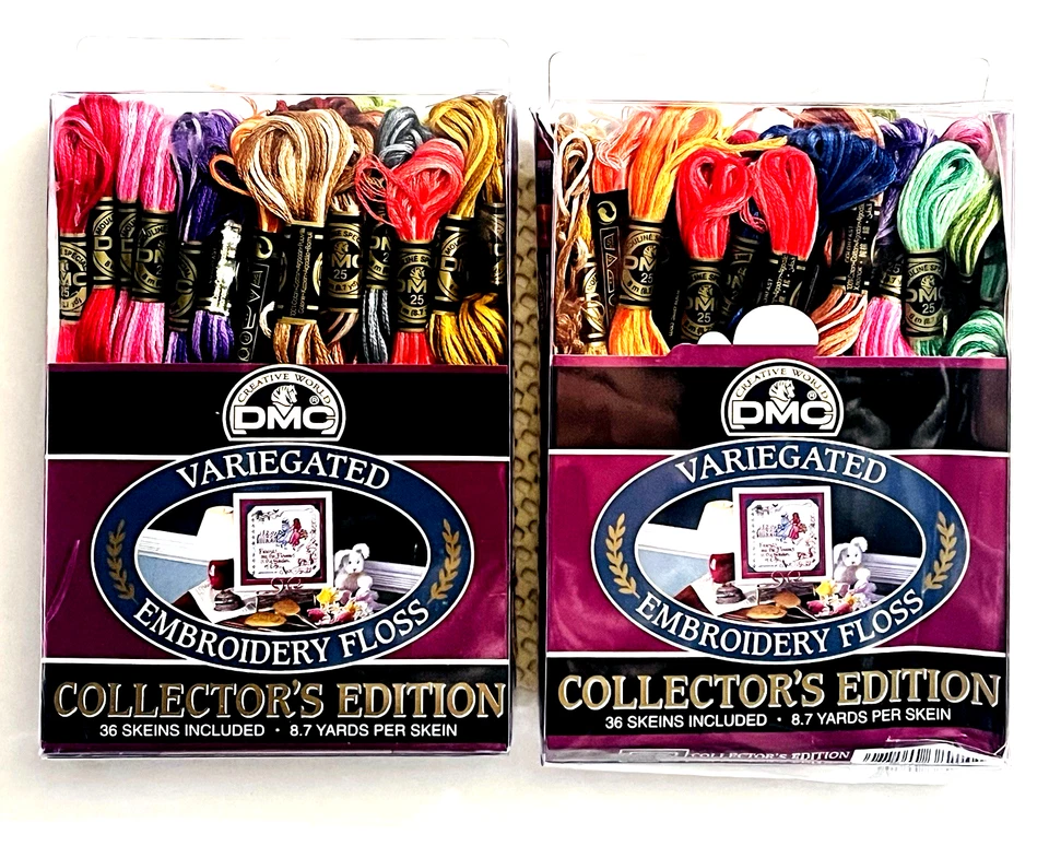 DMC VARIEGATED EMBROIDERY FLOSS 65 SKEINS 6 STRANDS COLLECTORS EDITION 18 SHADES - Image 1 of 4