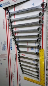 Juego de llaves combinadas SAE de 13 piezas THORSEN AERONAVE 3/8" - 1-1/4" HECHO EN EE. UU. - Imagen 1 de 11