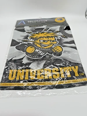 Wichita State Shockers Garden Flag Two Sided 12.5" X 18" Justin Patten NCAA - Image 1 of 4