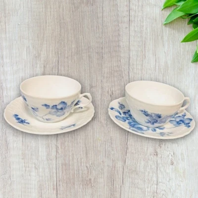 Richard Ginori Tea Cup & Saucer Set Blue Ceramic - Image 1 of 4