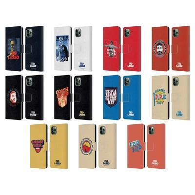 OFFICIAL TED LASSO SEASON 2 GRAPHICS LEATHER BOOK CASE FOR APPLE iPHONE PHONES - Image 1 of 4