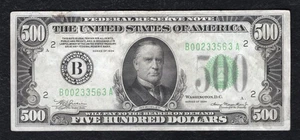 FR. 2201-B 1934 $500 FRN FEDERAL RESERVE NOTE NEW YORK, NY ABOUT UNCIRCULATED - Picture 1 of 2