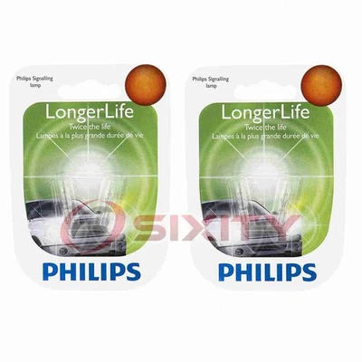 2 pc Philips Map Light Bulbs for Dodge Dynasty Lancer 1987-1989 Electrical bq - Image 1 of 4