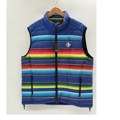 Ralph Lauren RLX Puffer Vest Down Canyon Southwest Men Size XXL Blue Red New - Image 1 of 4
