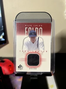 2001 SP Authentic - Tour Swatch Nick Faldo #NF-TS Red /250 (MEM) - Bild 1 von 2