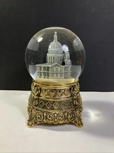 RARE Disney Musical Snow Globe St. Paul's Cathedral Mary Poppins FEED THE BIRDS - Picture 1 of 16
